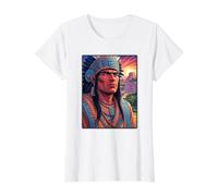 Toltec Warrior Value Graphic T-Shirt, Women, White, S