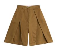 Tolu Coker Women's Twill Pleated Shorts Tobacco