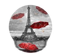 ToLuLu Ergonomic Mouse Pad with Wrist Rest Support, Gel Cute Mouse Pads Non Slip Rubber Base Mousepad, Mouse Wrist Rest Pad for Laptop Computer Home Office Working Gaming Pain Relief, Eiffel Tower