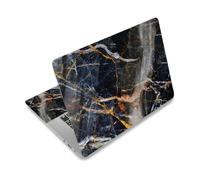 ToLuLu Laptop Decal Sticker Skin Cover, 11.6”12" 13" 13.3" 14" 15" 15.4" 15.6 inch Laptop Netbook Vinyl Skin Sticker Cover Art Notebook PC Waterproof Protector (2 Wrist Pad Included), Black Marble