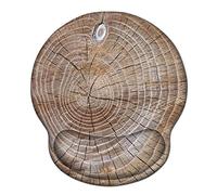 ToLuLu Mouse Mat with Wrist Rest Support, Gel Ergonomic Mouse Pad with Non Slip Rubber Base Memory Foam Mousepad, Mouse Wrist Rest Pad for Laptop Computer Home Office Working Pain Relief, Wood Art
