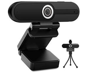 ToLuLu Webcam 4K 1080P with Microphone - 8 Megapixel USB Computer Web Camera Privacy Shutter and Tripod Pro Streaming PC Mac Desktop Laptop for Video Calling Recording Conference Zoom Skype YouTube