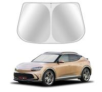 Toluoma Custom Fit Windshield Sun Shade for Genesis GV60 2023-2025 - Full Coverage, 210T Reflective Fabric, Double Layer Design - Blocks 99% of UV Rays, Keeps the Car