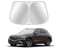 Toluoma Custom Fit Windshield Sun Shade for Genesis GV70 2022-2025 - Full Coverage, 210T Reflective Fabric, Double Layer Design - Blocks 99% of UV Rays, Keeps the Car