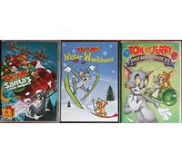 Tom and Jerry Christmas Collection 3 dvds: Merry Mice + Santa's Little Helpers + Winter Wackiness (Region 2 dvds for UK & Europe only)