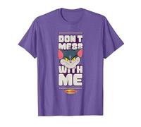 Tom and Jerry Don't Mess with Me T-Shirt, Men, Purple Heather, Small