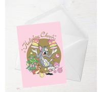 Tom And Jerry Holiday Cheers Greetings Card - Giant Card
