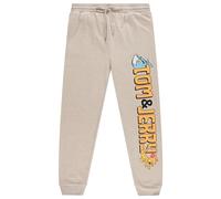 Tom and Jerry Mens Sweatpants Mens Fleece Jogger Sweatpants Nostolgic Classic Sweatpants, Oatmeal, Medium