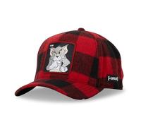 Tom and Jerry Men's & Women's Cap, Original and Authentic Baseball Cap, Red / Black, One Size