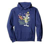 Tom and Jerry Merry Christmas Tinsel Tangle Pullover Hoodie