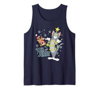 Tom and Jerry Merry Christmas Tinsel Tangle Tank Top