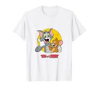Tom and Jerry Thumbs Up PAPL2320 T-Shirt, Men, White, 3X-Large