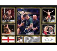 Tom Aspinall Signed Autograph Photograph Display - Perfect for MMA Fans, A3 Poster + Black Frame - Limited Edition Autograph Fan Gift - Collectible Memorabilia Merchandise