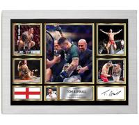 Tom Aspinall Signed Autograph Photograph Display - Perfect for MMA Fans, A4 Poster + White Frame - Limited Edition Autograph Fan Gift - Collectible Memorabilia Merchandise