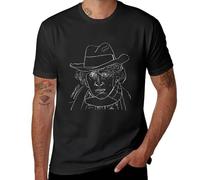 Tom Baker 4th Doctor (White) T-Shirt Edition t Shirt tees Black t Shirt Kawaii Clothes Funny t Shirts for Men Black L