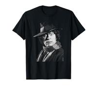 Tom Baker Doctor Who Black & White Portrait By Allan Ballard T-Shirt