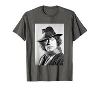 Tom Baker Doctor Who Hat Portrait By Allan Ballard T-Shirt