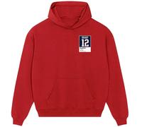 Tom Brady 12 Patriots Jersey Frame Men's Hoodie - Red / M