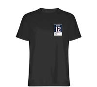 Tom Brady 12 Patriots Jersey Frame Men's T-Shirt - Black / M