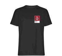 Tom Brady 12 Tampa Jersey Frame Men's T-Shirt - Black / 2XL
