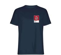 Tom Brady 12 Tampa Jersey Frame Men's T-Shirt - Navy / 2XL