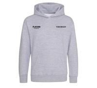 Tom Brady Logo Kids Hoodie - Gray / 7-8 years
