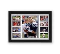 Tom Brady Signed Poster Print - Limited Edition Autograph Fan Gift - Collectible Memorabilia Merchandise (Unframed A4 (30x21cm))