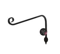 Tom Chambers Hanging Curved Garden Basket Bracket - 30cm in Black Tom Chambers Black