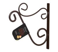 Tom Chambers Hanging Rustic Forged Basket Bracket in Brown | Size: Large Tom Chambers Brown L