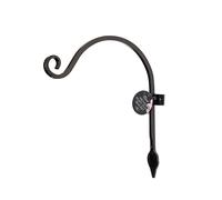 Tom Chambers Heavy Duty Hanging Arched Basket Bracket 28cm in Black Tom Chambers Black