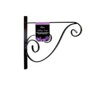 Tom Chambers Heavy Duty Hanging Basket Bracket 30cm - Cottage Forge in Black Tom Chambers Black
