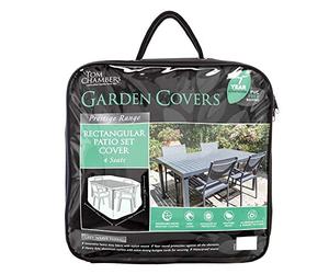 Tom Chambers Rectangular Patio Set Cover - 4 Seat - Prestige Grey (CP013)