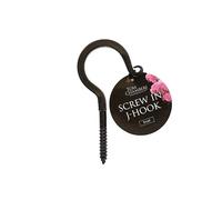 Tom Chambers Screw-in Garden J Hook - Small in Black Tom Chambers Black