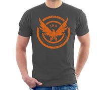 Tom Clancy Distressed Orange Logo Extrema Remedia Men's T-Shirt