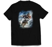 Tom Clancy Ghost Recon Breakpoint T-Shirt- Unisex Gaming Division Gift Rainbow Twin Needle Collar 100% Combed Ringspun Cotton High Stitch Density Extreme Comfort (Large, Black Prime)
