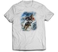 Tom Clancy Ghost Recon Breakpoint T-Shirt- Unisex Gaming Division Gift Rainbow Twin Needle Collar 100% Combed Ringspun Cotton High Stitch Density Extreme Comfort (Large, White)