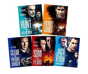 Tom Clancy Jack Ryan Collection: The Complete 5-Movie DVD Anthology: The Hunt for Red October / Patriot Games / Clear and Present Danger / Sum of All Fears / Jack Ryan: Shadow Recruit (Blu-ray + DVD)