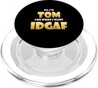 Tom Costume IDGAF Meme Personalized First Name Thomas Joke PopSockets PopGrip for MagSafe