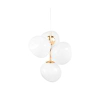 Tom Dixon Melt Chandelier mini LED 63,4 cm Opal-gold