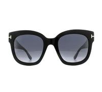 Tom Ford Womens Sunglasses 0613 Beatrix 01C Shiny Black Smoke Grey Mirror - One Size