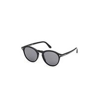 Tom Ford Aurele Round Sunglasses - Black, Black, Men Black