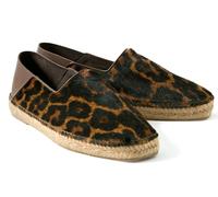 Tom Ford Barnes Leopard Print Calf Hair Espadrilles Shoes Slides Slippers 42