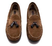 Tom Ford Berwick Shearling Tasselled Suede Loafers Fell Shoes Mokassin 42