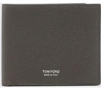 TOM FORD Bifold Calf Leather Wallet with Bill Compartment and Logo - Size: OS - male
