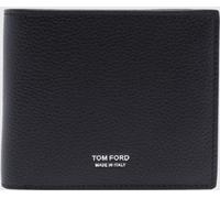 TOM FORD Bifold Calf Leather Wallet with Bill Compartment and Logo - Size: OS - male