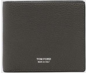 TOM FORD Bifold Calf Leather Wallet with Coin Pocket and Laminated Logo - Size: OS - male