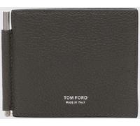 TOM FORD Bifold Leather Wallet with Money Clip and Eight Card Slots - Size: OS - male