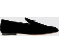 TOM FORD Black Velvet Loafers with Bow and Pointed Toe - Size: 40 - male