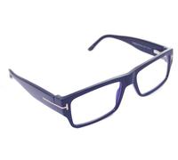 TOM FORD Blue Block Eyeglasses FT5835 001 57mm Men Large Rectanguar Square BLACK
