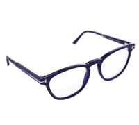 TOM FORD Blue Block FT5890 005 51mm Mens Eyeglasses Square Plastic Frames BLACK